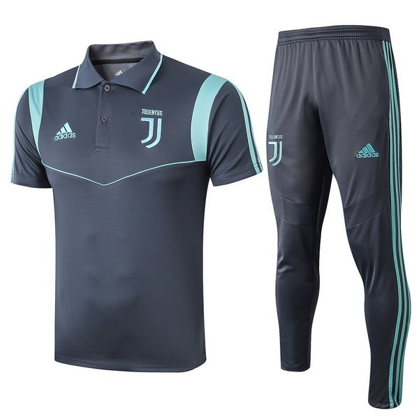 Polo Juventus Conjunto Completo 2019-20 Gris Azul